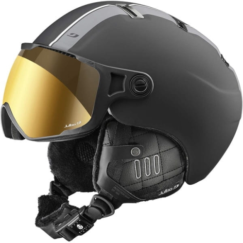 Kask z szybką Julbo - Sphere Visor Black Grey / Zebra