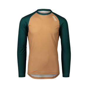 KOSZULKA ROWEROWA POC - PURE LS Moldanite Green/Aragonite Brown R: M A21