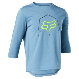 DZIECIĘCA KOSZULKA ROWEROWA FOX - JUNIOR RANGER DR 3/4 DUSTY BLUE R: YL 2022