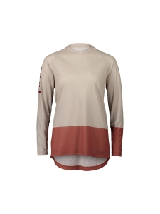 DAMSKA KOSZULKA ROWEROWA POC - PURE LS Light Sandstone Beige/Himalayan Salt R: XS 2022