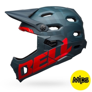 KASK ROWEROWY BELL - SUPER DH MIPS SPHERICAL PRIME MATTE BLUE/CRIMSON R: M (55-59cm) 2026