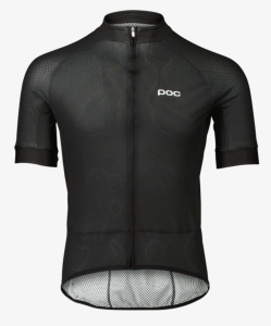 Koszulka rowerowa POC - ESSENTIAL ROAD LOGO URANIUM BLACK/HYDROGEN WHITE R: M 2024