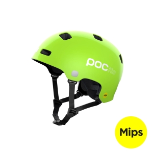 Kask Rowerowy dla dzieci POC - POCito Crane MIPS Fluorescent Yellow/Green R:M-L 55-58cm