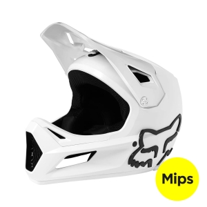 KASK ROWEROWY dla dzieci -  FOX JUNIOR RAMPAGE MIPS WHITE R: YS (49-50cm) 2022