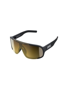 Okulary rowerowe POC - Aspire MID Clarity URANIUM BLACK / clarity road / partly sunny gold 2025