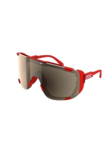 OKULARY ROWEROWE POC - DEVOUR ULTRA PRIMSANE RED Clarity Trail/Partly Sunny Silver Cat 2 2025