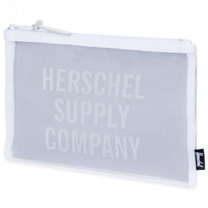 Saszetka Herschel - Network Medium Mesh Pouch White