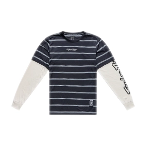 koszulka rowerowa - TLD SKYLINE LS FAKIE RIDE TEE STRIPE CARBON  R: M 2026