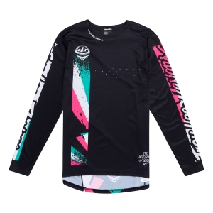 koszulka rowerowa - TLD SPRINT LS FULL PULL BLACK R: L 2026