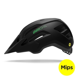 Dziecięcy Kask rowerowy Giro - FIXTURE II MIPS matte black/vivid green R: U (50-57cm) 2026 
