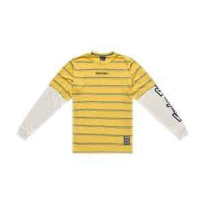 koszulka rowerowa - TLD SKYLINE LS FAKIE RIDE TEE STRIPE BUTTER R: S 2026